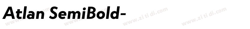 Atlan SemiBold字体转换